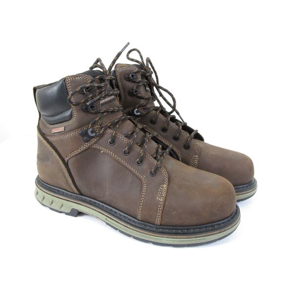 Danner Mens Brown Leather Steel Yard Waterproof Outdoor Work Boots Size 11 - Picture 2 of 10